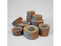 Egg bowls and boxes: Holly. Price £50 bowls, £70 boxes (both include carved eggs).
