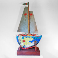 Suhnshine and Hope: Mixed media, 45 inches high, £800